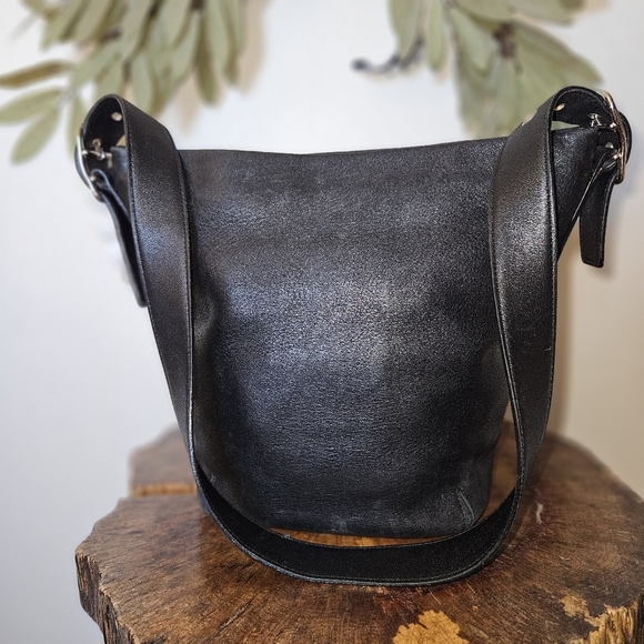 Coach Vintage Legacy 9186 Black Bucket Duffle Bag - Picture 2 of 13